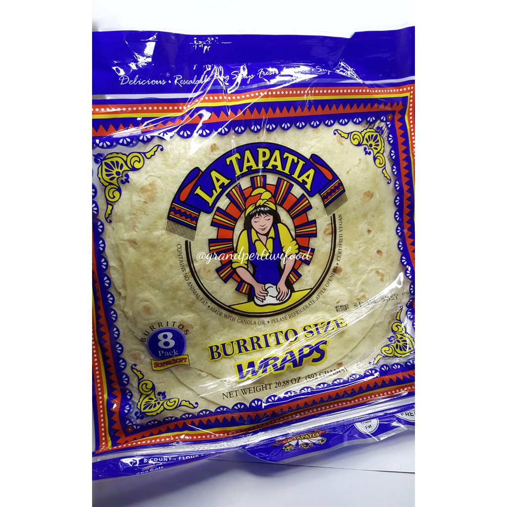 

LATAPATIA WRAPS BURRITO TORTILLA 592gr