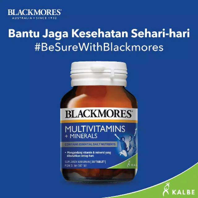 Blackmores Multivitamins + Minerals 30 120 Tablet