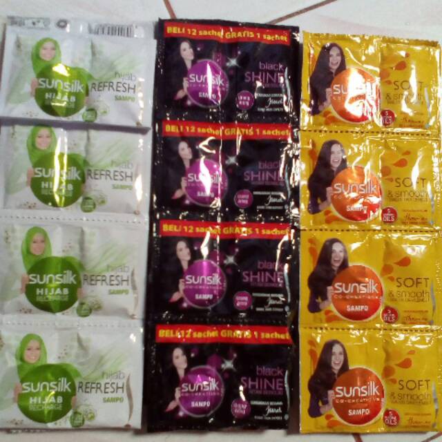 Shampoo / Conditioner Sunsilk Soft & Smooth / Black / Hijab Green / Pink Sachet