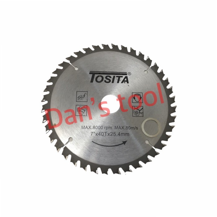 Mata Circular Tanduk Wood 7inchx40T - Circular Saw Blade - Potong Kayu