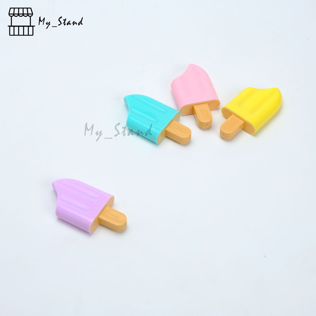 

Highlighter Stabilo Ice Cream Stick - Es Loli 1 Set Spidol Marker Textlighter Penanda Halaman Buku