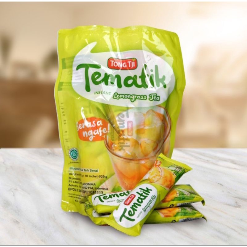 

TONG TJI TEMATIK LEMON GRASS, TEH TARIK dan GINGER TEA isi 10 sachet (POUCH)