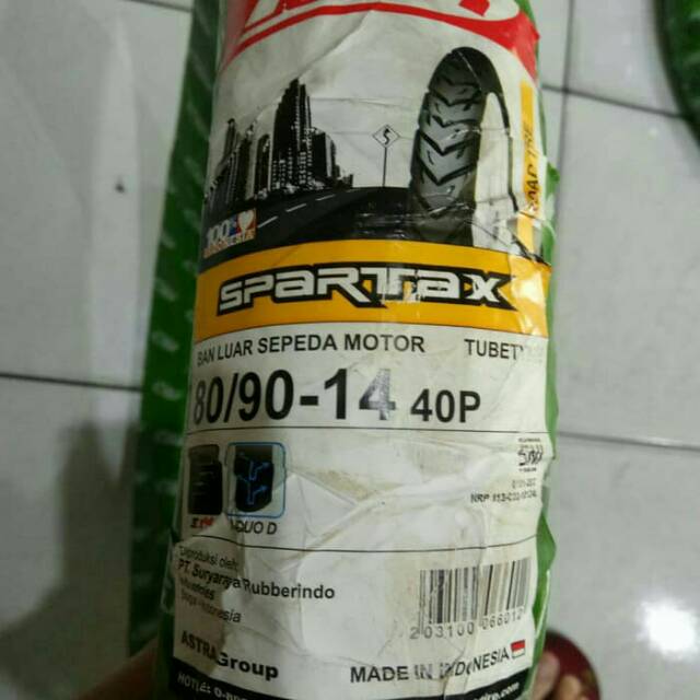 Ban FDR 80/90-14 Spartax Bukan Tubeless