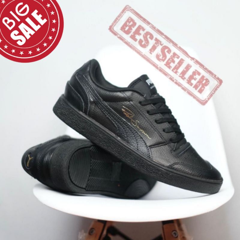 Sneakers Pria Ralph Sampson Full Black Original OEM / Sepatu Pria Hitam Polos