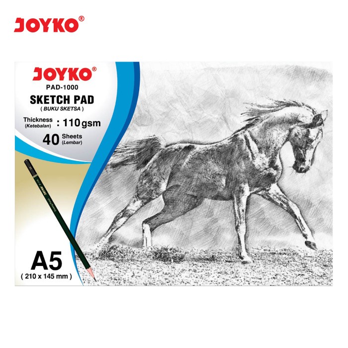 

Joyko Sketch Pad Buku Gambar Sketsa 110 gsm 40 Sheets