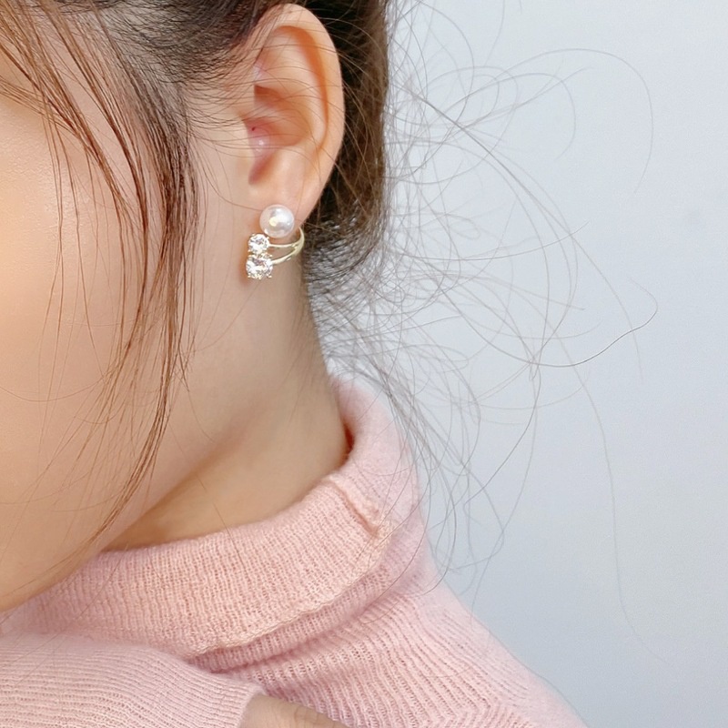 Anting Tusuk silver Gaya Korea Dengan Mutiara Untuk Wanita 2022