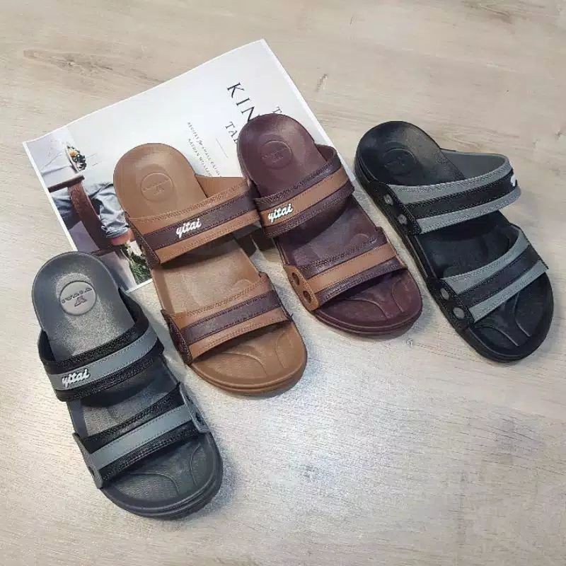 Adzriel shoes/YITAI 334 A UKURAN (39-44)/SANDAL KARET PRIA/SANDAL SELOP PRIA/SANDAL MURAH