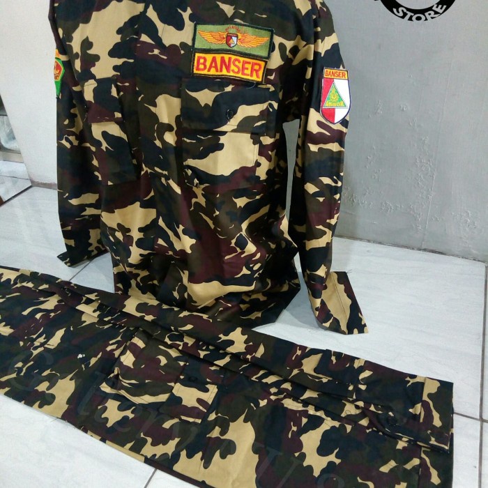 Termurah Seragam PDL Banser Nasional Anti luntur Lengkap