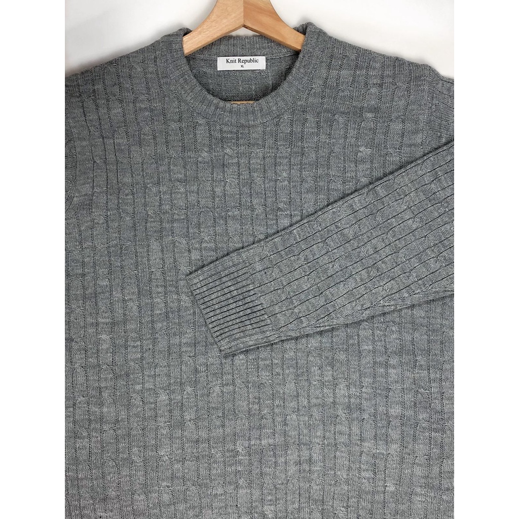 Elan Roundneck Cable Pullover