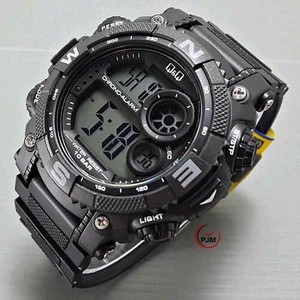 JAM TANGAN PRIA WANITA KEREN JAM TANGAN PRIA SPORT QQ Q&Q M133J  JAM QQ ORIGINAL M133 HIT PRCS31413