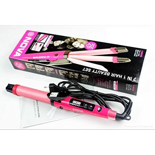 BIG NOVA  NHC 1818  CATOKAN RAMBUT 2 in 1/ hair curler + straightener