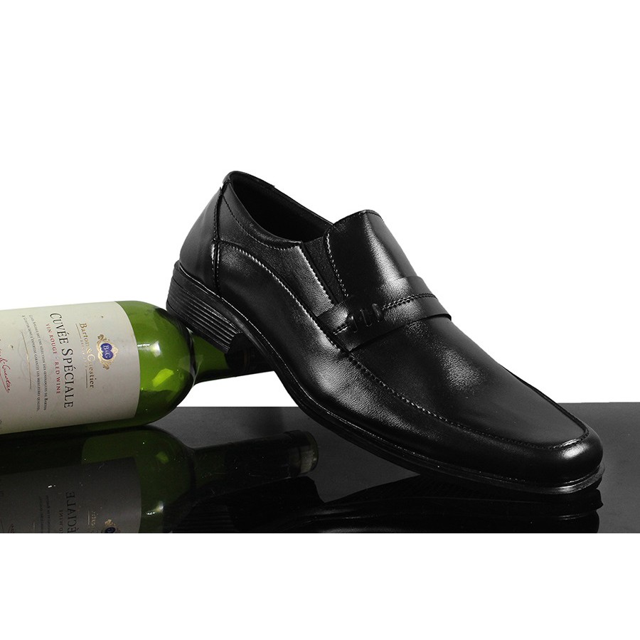Sepatu Pantofel Hitam Coklat Pria Tanpa Tali Pendek Kulit Sintetis Formal Kerja Kantor