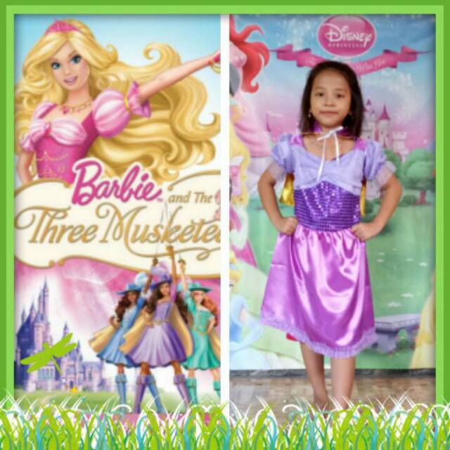 Barbie Three Musketeers Ungu Baju Kostum Barbie Size Anak Dan Dewasa