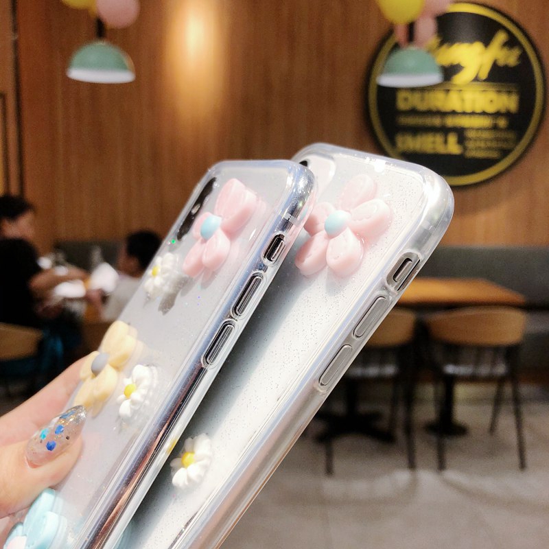 VIVO DIY Flower Clear Soft Case OPPO A57 A39 F1S K3 Realme X A3S Realme C1 F5 Youth F9 Pro F11 A7 A5S A12 A5 A9 2020 K5 Realme XT A31 2020 Reno 3 A91 Casing VIVO V5 V5S Y83 Y91C Y93 Z1 S1 Pro Y11 Y12 Y15 Y17 Y19