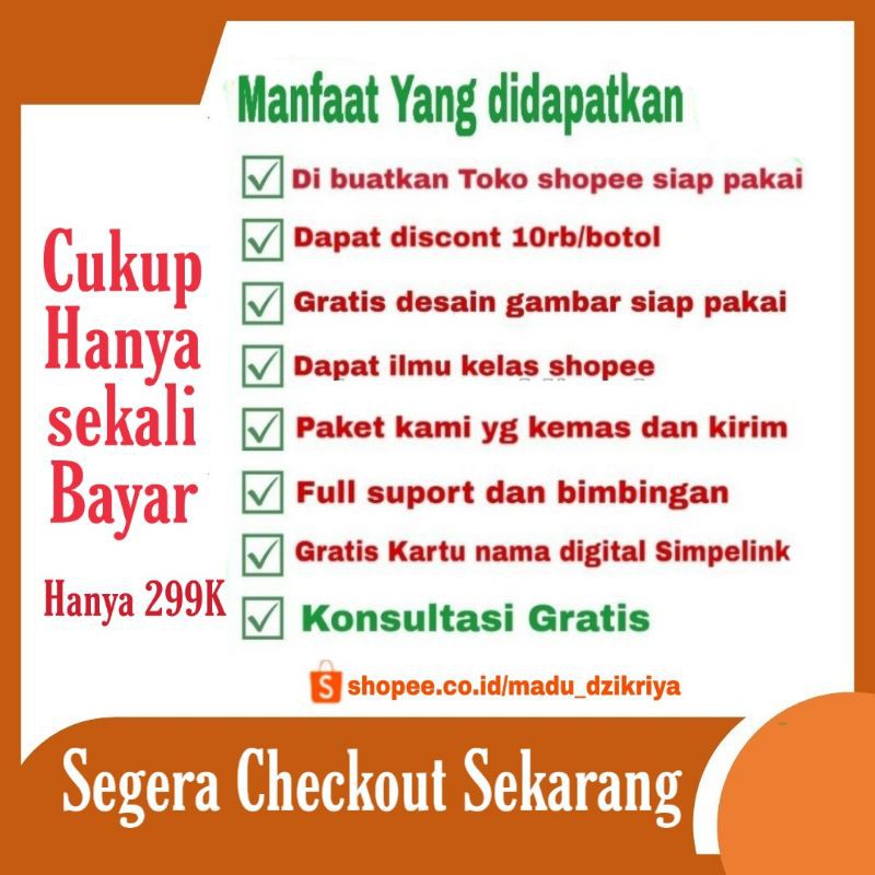 Mau jadi Reseller Madu Dzikriya | Cara Bikin Toko di shopee | Reseller | cara dropsipe