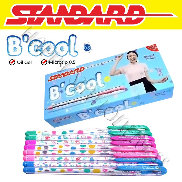 

PULPEN BOLPEN BALLPOINT STANDARD B'COOL MICROTIP 0.5 - 12PCS PACK - HITAM