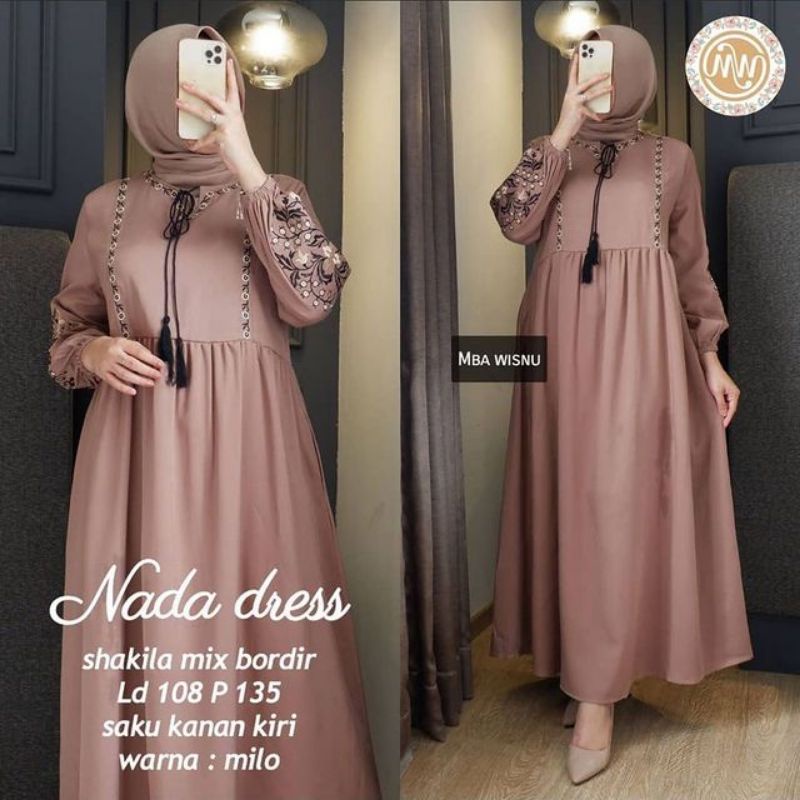 Dress Muslim. Fashion Muslim. Pakaian Wanita. Baju Wanita. Fashion Wanita. Nada Dress