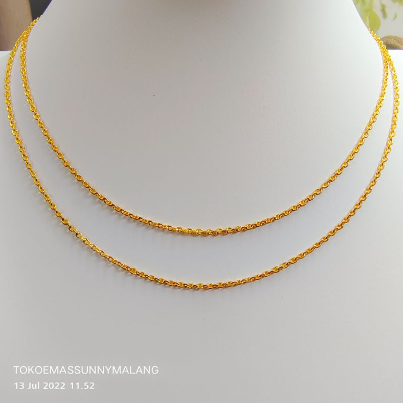 KALUNG SIEM FANCY PADAT EMAS ASLI300%/6K