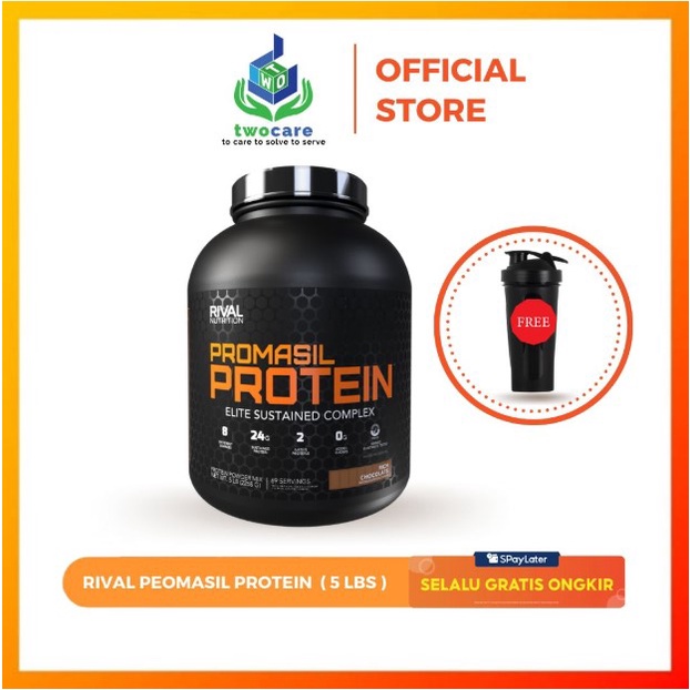 RIVAL Promasil Protein 5 Lbs Whey Protein Blend Time Release