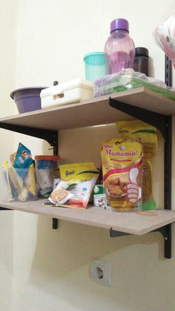 Kenmaster Rak Dinding 2 Susun Besi - Selving Bracket - Ambalan