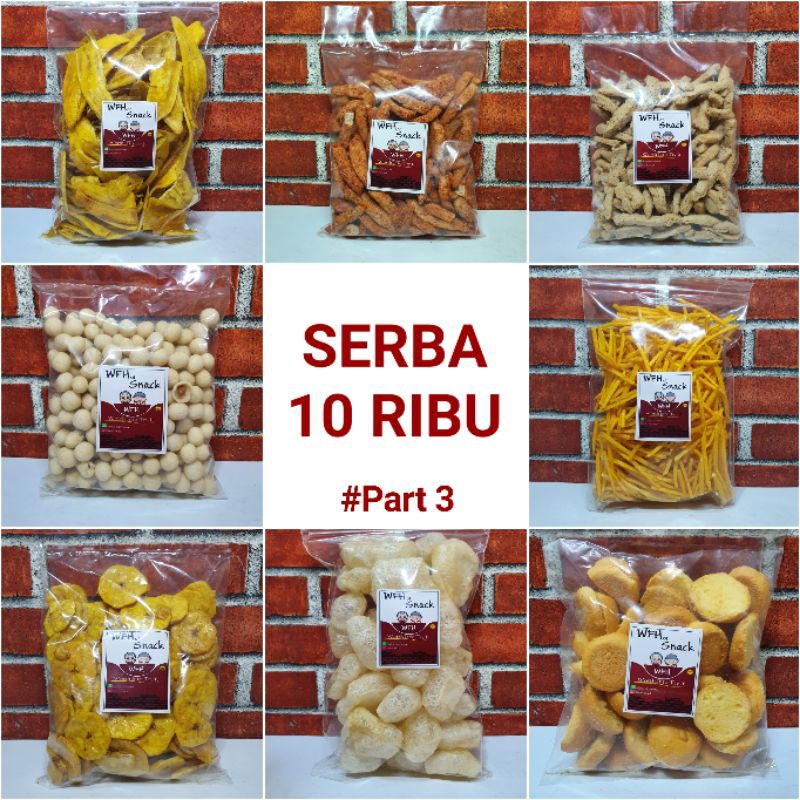 

SNACK CEMILAN WFH SNACK PART 3 SERBA 10 RIBU TERMURAH ENAK HALAL KERIPIK KERUPUK KUE PEDAS MANIS