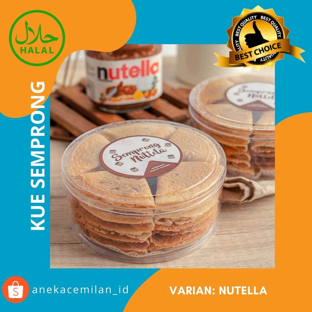 

Kue Semprong kekinian cemilan anak-anak varian Nutella
