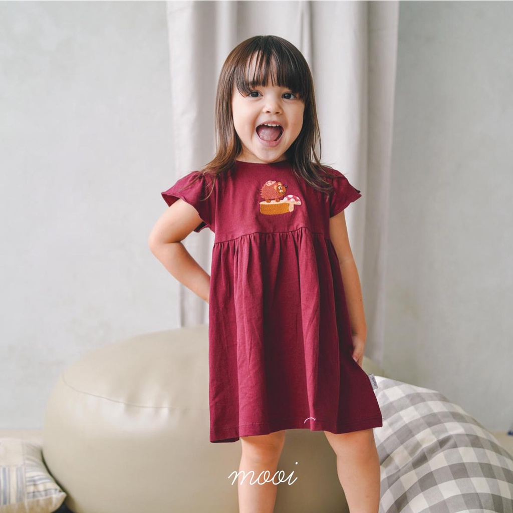 PROMO 7.7 PROMO BAJU LEBARAN MURAH MOOI RUFFLE DRESS - DRESS ANAK PEREMPUAN DRESS BAYI BORDIR PART 1