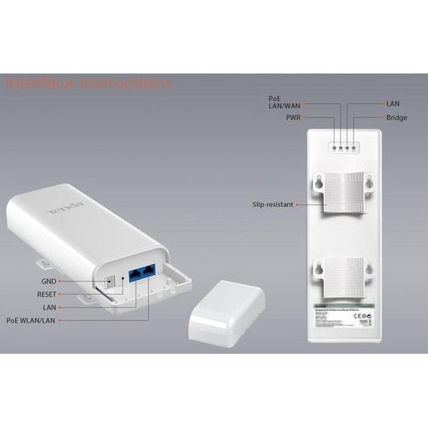 Tenda O3 Wifi Extender Outdoor Point To Point CPE 5km O 3 03 0 3