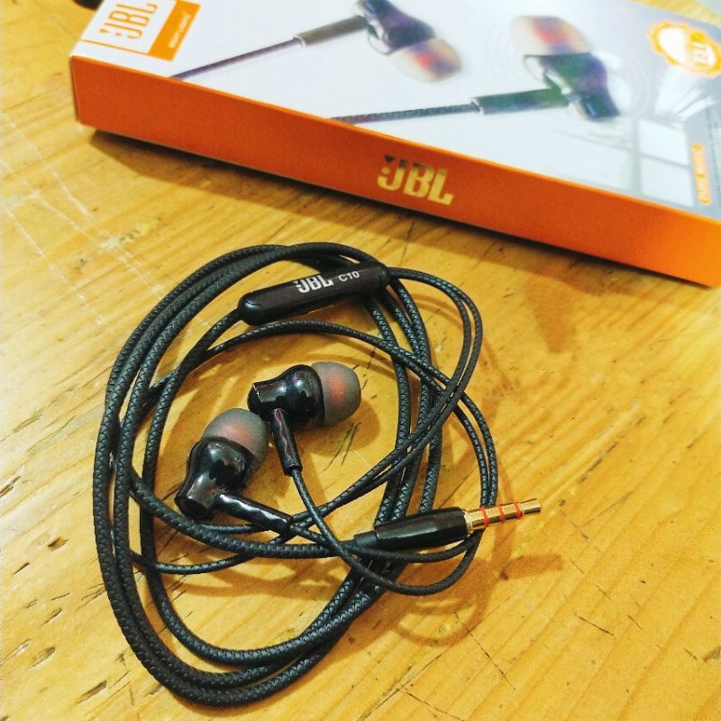 HEADSET JBL T-31 EARPHONE JBL STRONG BASS BLACK EDITION