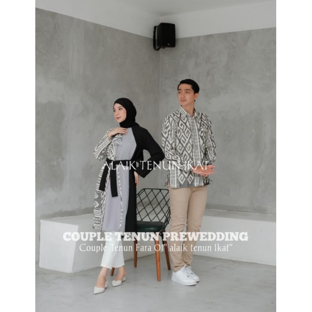 COUPLE TENUN FARA 01 - BAJU TENUN - KEMEJA TENUN - DRESS TENUN FARA