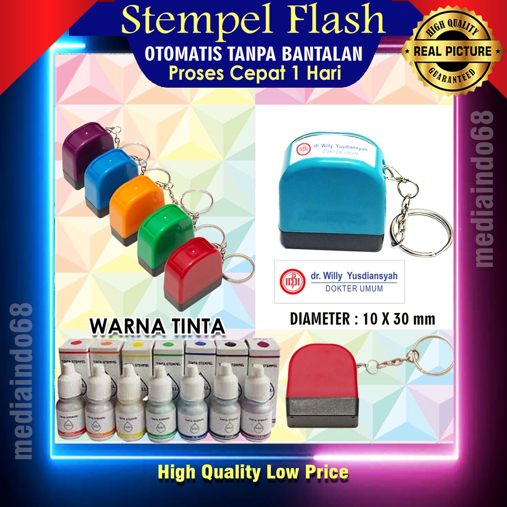 

STEMPEL FLASH OTOMATIS- NAMA DOKTER / PERAWAT / BIDAN / APOTEKER /3010