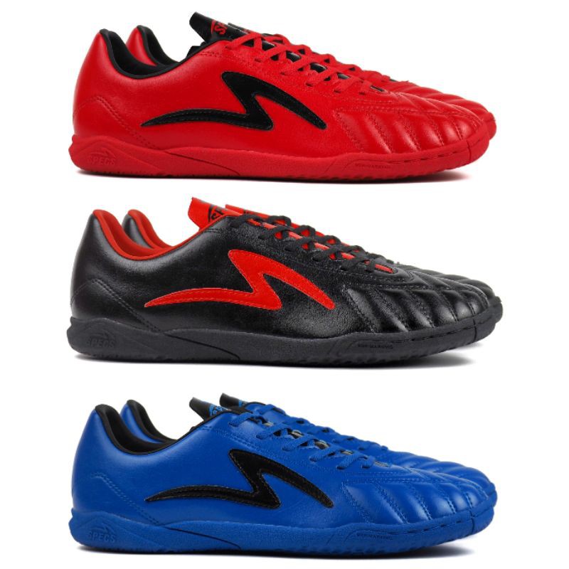 Sepatu Futsal Specs Ajax IN Red Blue Black Original