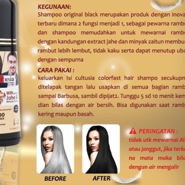 CULTUSIA SHAMPOO 160ML ORIGINAL BLACK - SHAMPO UBAN - PENGHILANG UBAN - SAMPO PENGHILANG UBAN