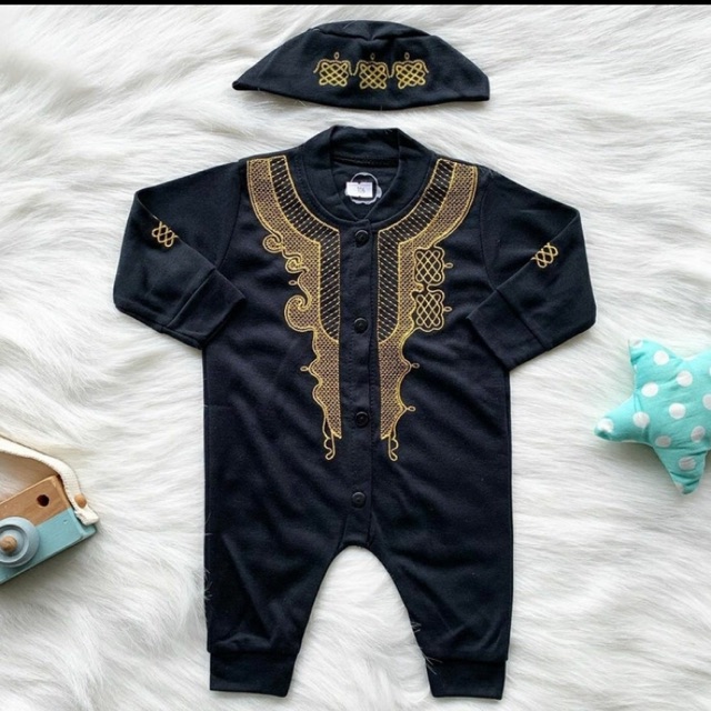 BAJU SETELAN KOKO / ROMPER KOKO BAYI / BAJU LEBARAN BAYI