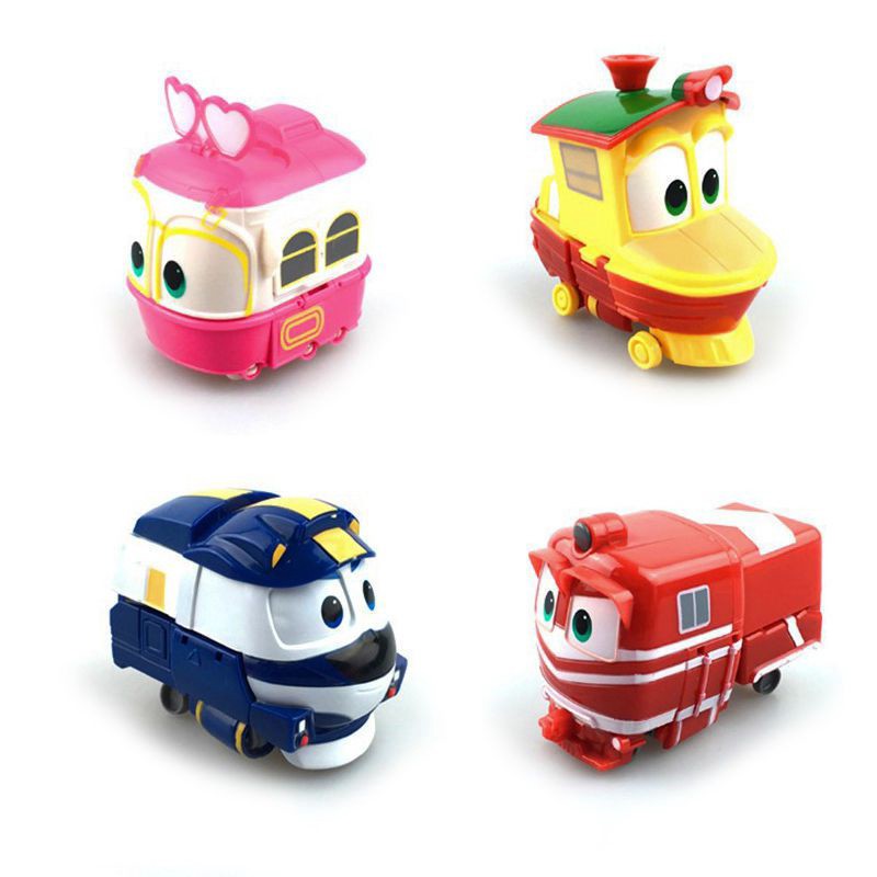 10cm Robot Trains RT KAY Transformer Transforming Train Figure Korean Animation Toy