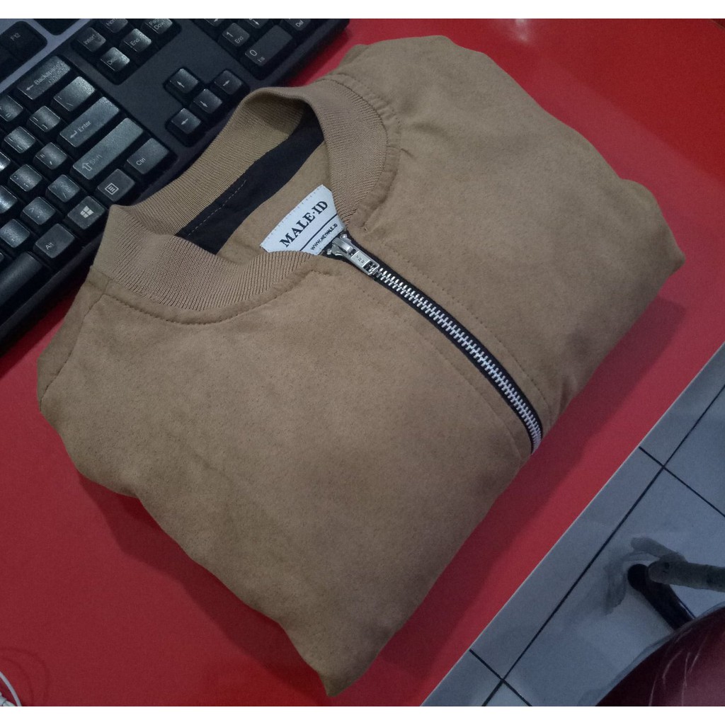 SETH SUEDE JACKET KHAKI MALE ID