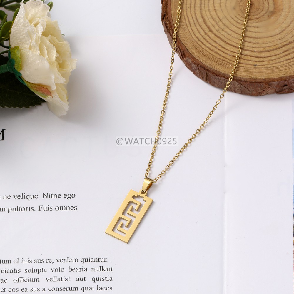 Kalung Liontin Kupu-Kupu Bahan Stainless Steel Untuk Wanita S69