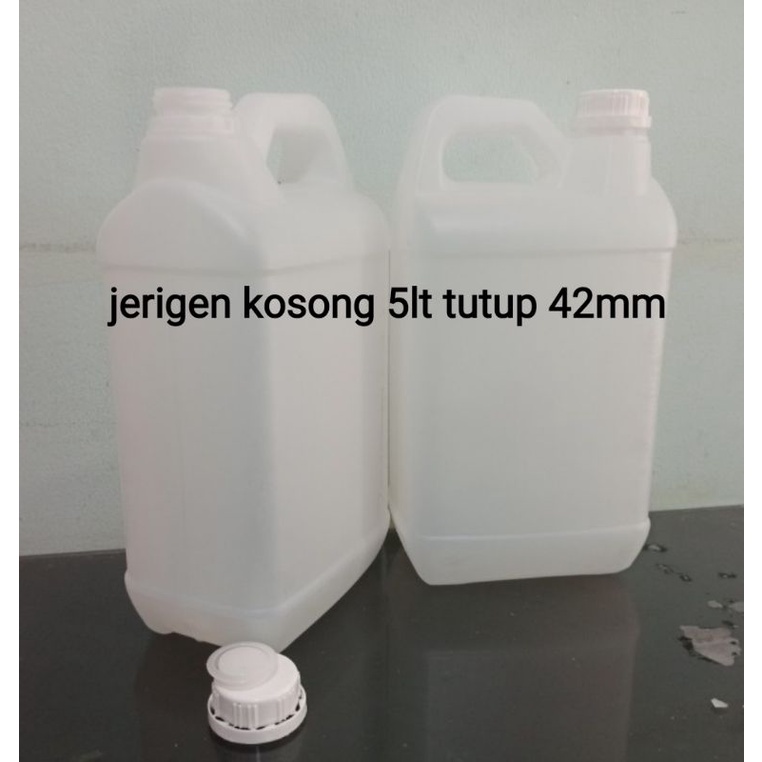 jerigen kosong 5liter dengan tutup 42mm