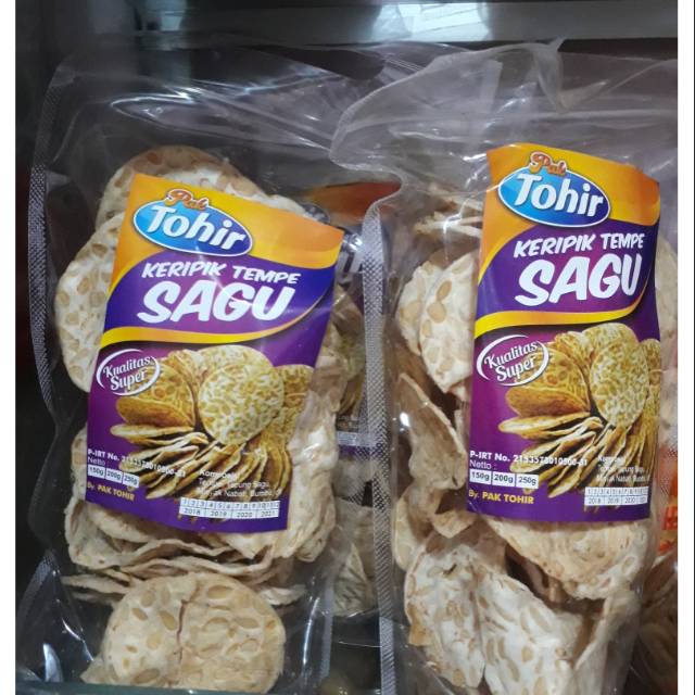 KERIPIK KRIPIK TEMPE SAGU PAK TOHIR OLEH- OLEH CAMILAN CEMILAN KHAS MALANG