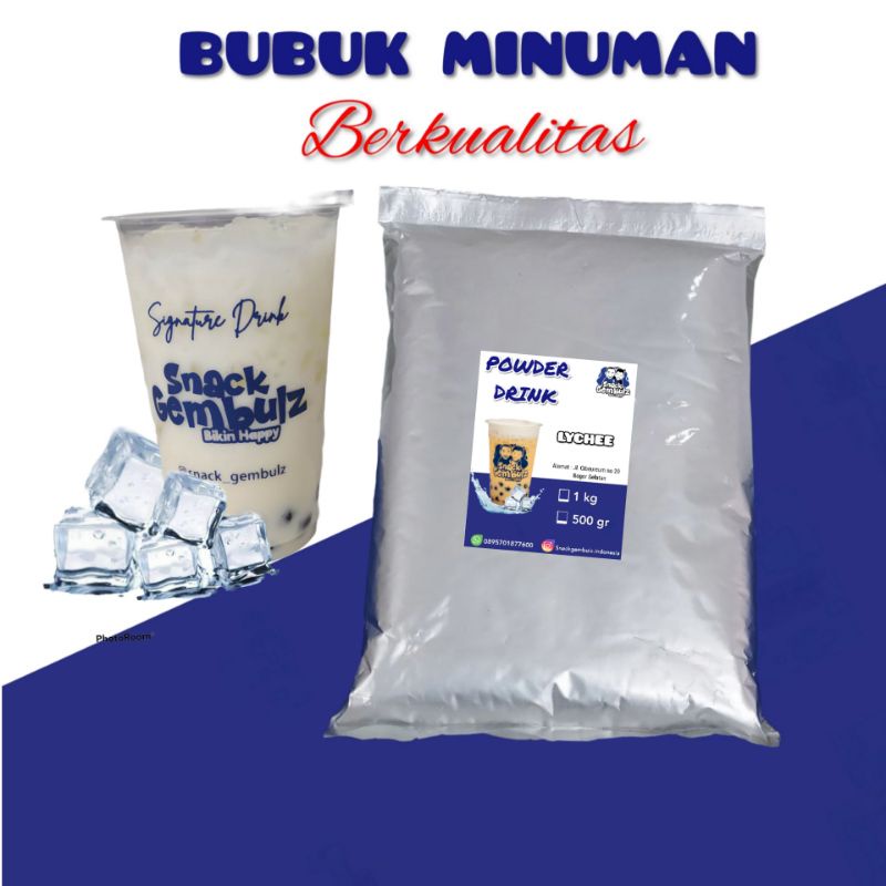 

Bubuk Minuman rasa Leci / powder drink Lychee aneka rasa serbuk minuman kekinian