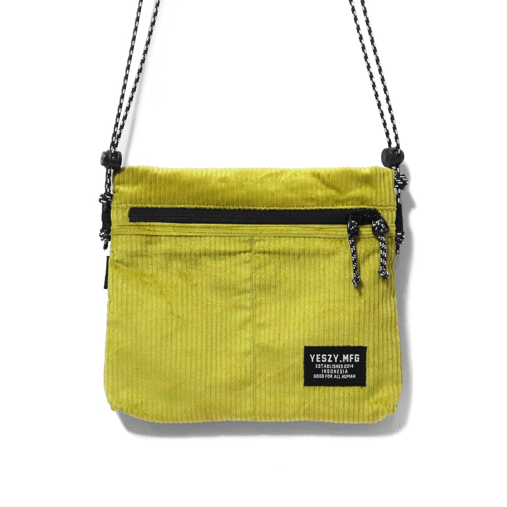 YESZY.MFG - Union Corduroy Lemon Yellow Sling Bag