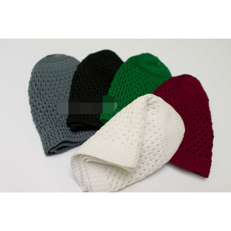 Lobe peci kopiah rajut nanas