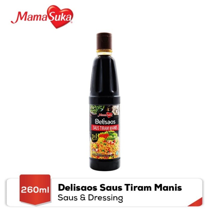 

SAUS-DRESSING- DELISAOS SAUS TIRAM MANIS 260 ML -SAUS-DRESSING.