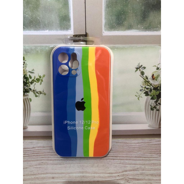 CASE IPHONE 12 PRO SILIKON CASE NEW RAINBOW COVER