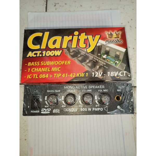 Kit power Speaker Aktif Mono 100 watt + Mic