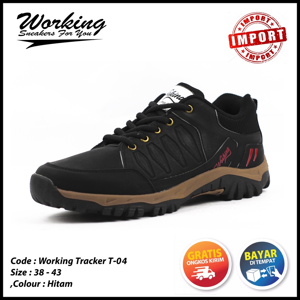 Sepatu Import Working T-04 // Sepatu Hiking // Sepatu Kulit