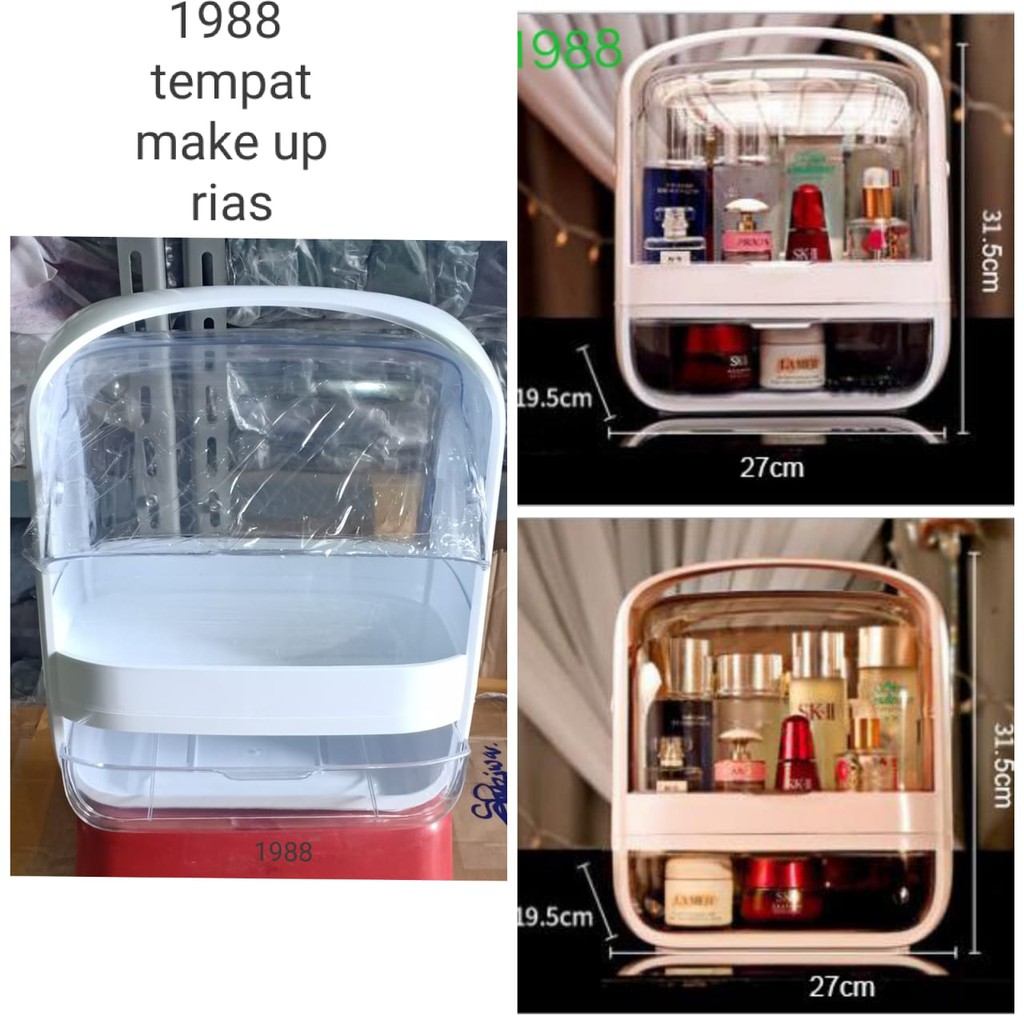 Tempat penyimpanan kotak   kosmetik serbaguna 1988