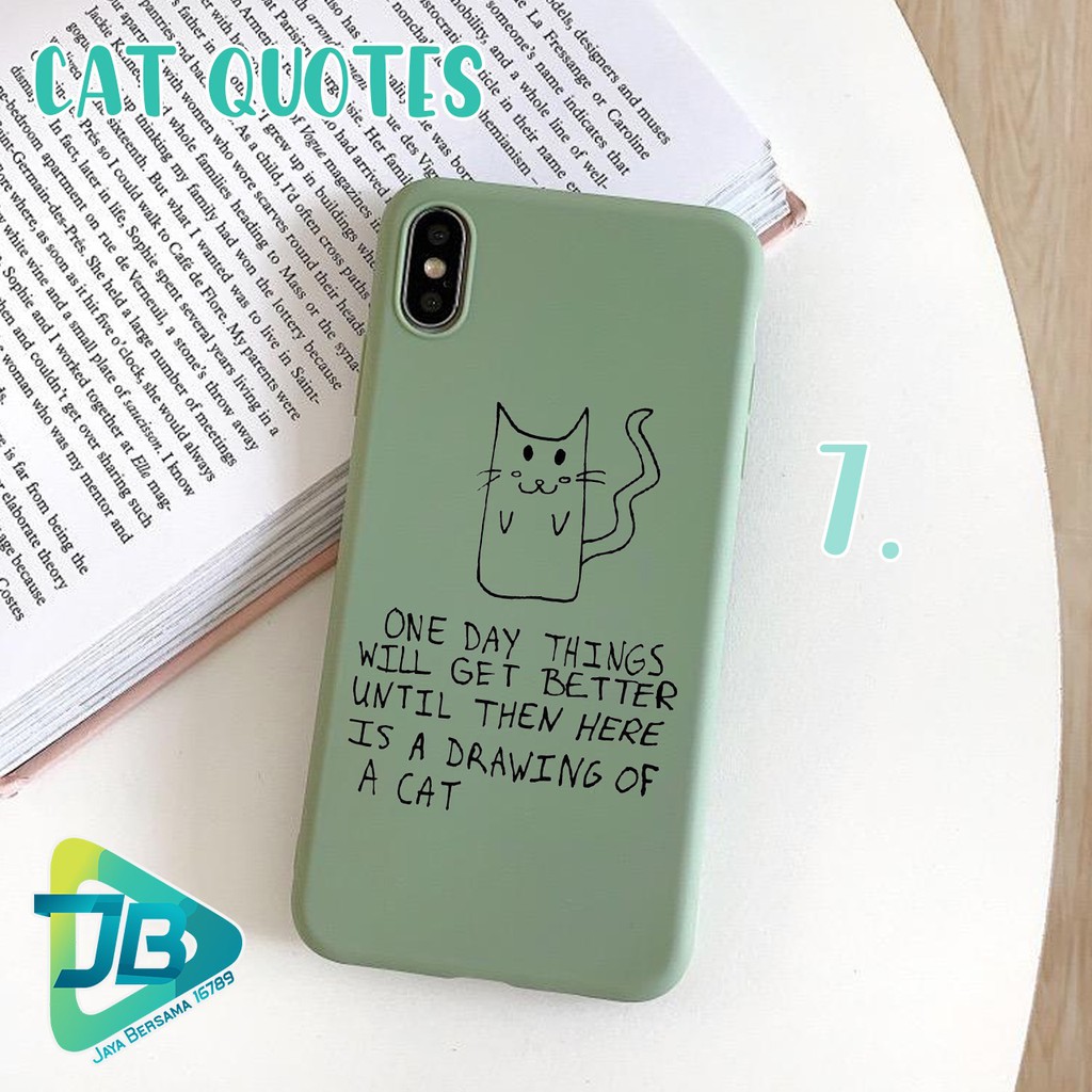 Softcase CAT QUOTES samsung J2prime Grand Prime A10 M10 A20 A30 M10s A20s JB3579