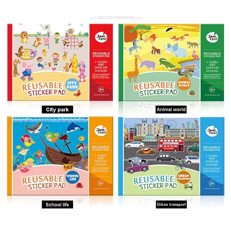 

Joan Miro reusable Sticker Pad - buku sticker Pasang ulang