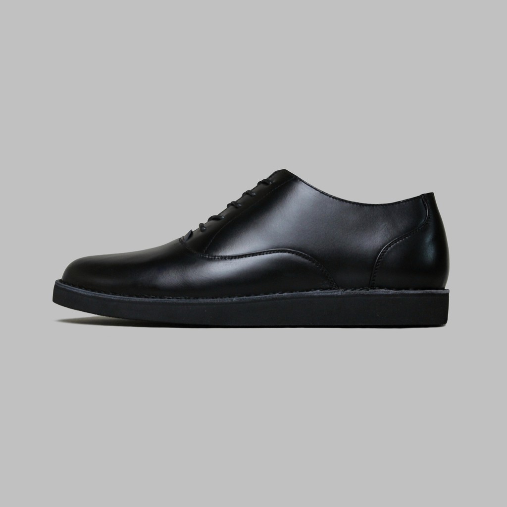 ARTAP Footwear - Sepatu Kulit Asli Pria - Flexton Full Black